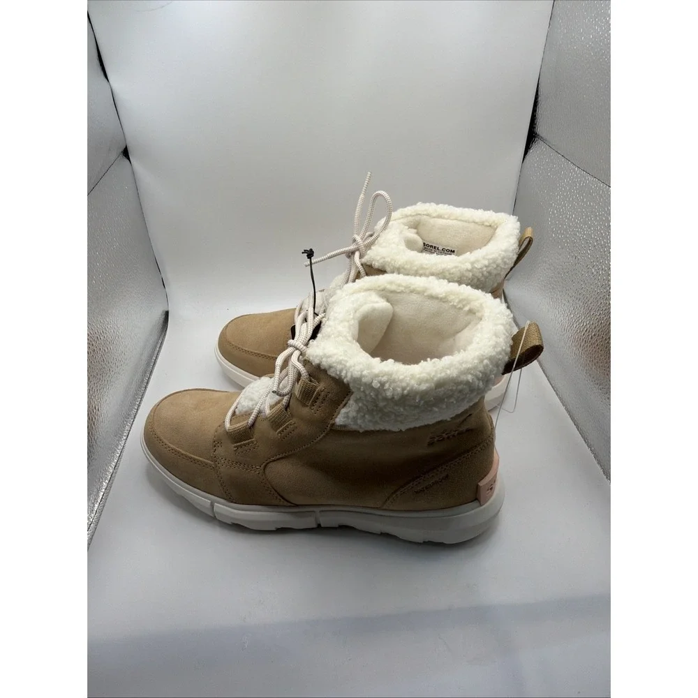 Sorel Explorer II Carnival Cozy Waterproof Women's Boots‎ Canoe/Sea Salt Size 9